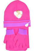Czapki damskie - DISNEY VIOLETTA Czapka Szalik Rękawiczki 3w1 NOWE - miniaturka - grafika 1