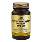 Suplementy naturalne - Solgar Polska Pestki z winogron ekstrakt 100mg x30 kapsułek - miniaturka - grafika 1