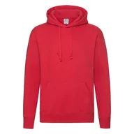 Bluzy męskie - Bluza męska z kapturem Hooded Sweat Premium Fruit of the Loom - Czerwony XXL - miniaturka - grafika 1