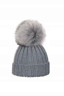 Czapka dziecięca Ander dla dziecka zimowa wełna merino Ollo Dark Grey 44 - Czapki dla dzieci - miniaturka - grafika 1