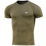 Pozostała odzież narciarska - M-Tac, Termoaktywna koszulka, Krótki rękaw, Męska, Ultra Light Polartec, Dark Olive, 2XL - miniaturka - grafika 1