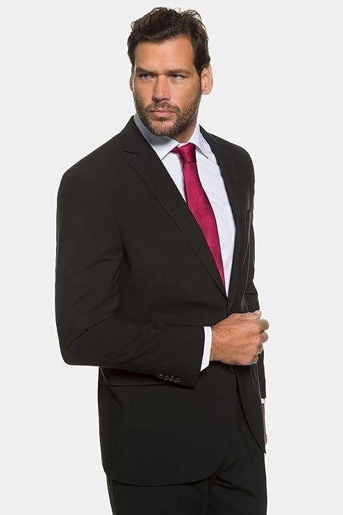JP 1880 MARYNARKA CZARNA Z DŁUGIM RĘKAWEMI Z WEŁNĄ PLUS SIZE 60 6FA