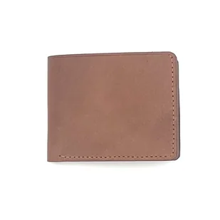 Jasno-brązowy portfel skórzany ręcznie uszyty na karty. - Portfele - miniaturka - grafika 1