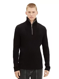 Swetry męskie - TOM TAILOR Denim sweter męski, 2999 - Black, XS - grafika 1