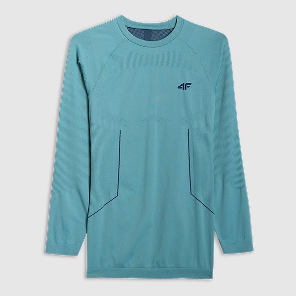 Bielizna termoaktywna bezszwowa (góra) męska 4F 4FWAW25USEAM233-46S Zielony XXL/3XL