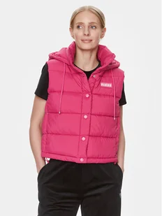 Guess Bezrękawnik Breana V4RL02 WFYE2 Różowy Regular Fit - Kamizelki damskie - miniaturka - grafika 1