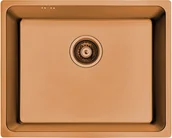 Zlewozmywaki - Laveo Sligo Zlewozmywak stalowy 1-komorowy miedziany - miniaturka - grafika 1