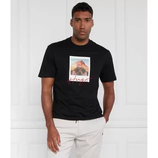 Koszulki męskie - HUGO T-shirt Driceto 10233396 01 | Regular Fit - grafika 1