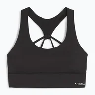 Bielizna sportowa damska - Biustonosz fitness PUMA 4Keepers Evolve Longline puma black - miniaturka - grafika 1