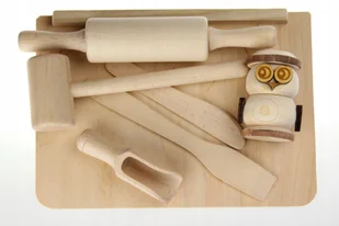 Zestaw małej KUCHARECZKI kucharki komplet - Deski do krojenia - miniaturka - grafika 1