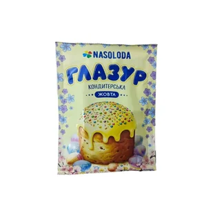 Lukier Cukierniczy ŻÓŁTY "Tsvit i aromat" 65g - Dodatki do ciast w proszku - miniaturka - grafika 1