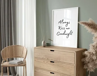 PLAKAT typograficzny, cytat minimalistyczny do sypialni - Obrazy i zdjęcia na płótnie - miniaturka - grafika 1