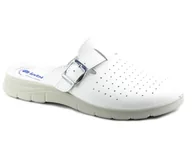 Klapki i japonki męskie - Lekarskie klapki męskie ze skórzaną wkładką - Inblu BG-31, białe - miniaturka - grafika 1