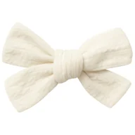 Ozdoby do włosów - Spinka do Włosów Biała z Kokardą Wsuwka Ozdobna Lekka Bezpieczna dla Włosów - miniaturka - grafika 1