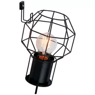 Lampy ścienne - Brilliant SIZA Czarny E27 Kinkiet ścienny 71890/06 71890/06 - miniaturka - grafika 1