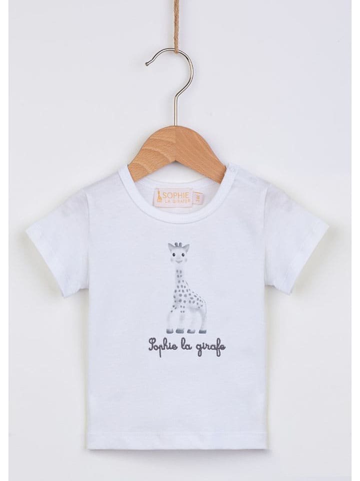 Sophie la Girafe Koszulka w kolorze białym