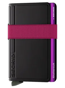 Portfel kieszonkowy RFID Secrid Bandwallet TPU - black / fuchsia - Portfele - miniaturka - grafika 1