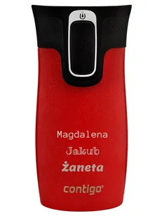 Kubek termiczny z grawerem Contigo West Loop Mini 300ml - Goji Berry - Kubki termiczne - miniaturka - grafika 1