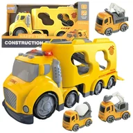 Samochody i pojazdy dla dzieci - WOOPIE Duża Żółta Laweta City Truck Efekty Dźwiękowe i Świetlne - miniaturka - grafika 1