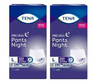 SCA Tena ESSITY POLAND SP Z O.O Proskin Pants Super Night majtki chłonne L 30 sztuk - Pieluchy dla dorosłych - miniaturka - grafika 1