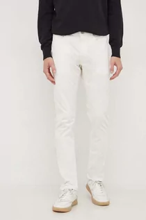 Spodnie męskie - Polo Ralph Lauren spodnie sztruksowe kolor beżowy dopasowane - grafika 1