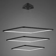 Lampy sufitowe - Lampa wisząca Ledowe Kwadraty No.3 in 4k black Altavola Design - miniaturka - grafika 1