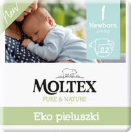 Pieluchy - Moltex pieluchy Pure & Nature Newborn 2 4 kg 22 szt.) - miniaturka - grafika 1