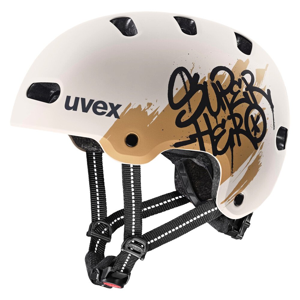 Kask dziecięcy Uvex Kid 4 Style Super Hero Warm Grey Matt (S4148230500) 55 - 58 cm