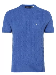 Polo Ralph Lauren - Sweter damski z dodatkiem kaszmiru, niebieski - Swetry damskie - miniaturka - grafika 1