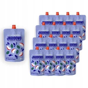 Owolovo Jagodowo Mus jabłkowo- jagodowy 200 g x 16 sztuk - Koncentraty warzywne, przeciery - miniaturka - grafika 1