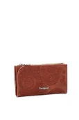 Portfele - Desigual Women's Mone_Dejavu INES Bi-Fold Wallet, brązowy, 18,5, brązowy, 18.5 - miniaturka - grafika 1