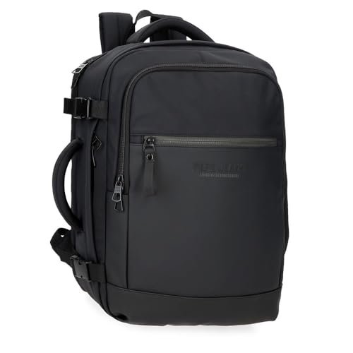 Pepe Jeans Sail up Plecak Na Laptopa 15,6 cala Czarny 25 x 40 x 20 cm Poliester i PU 20 l by Joumma Bags, Czarny (Black), Talla única, plecak na laptopa