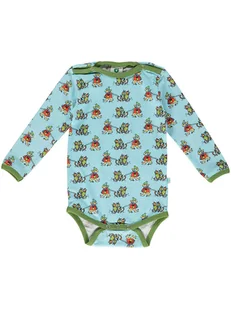 Småfolk Body w kolorze błękitno-zielonym - Body dla niemowląt - miniaturka - grafika 1