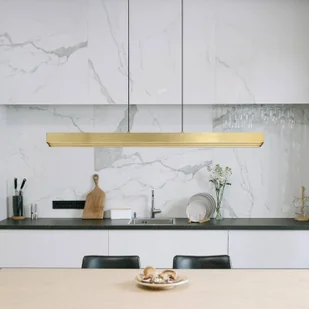 Globo Lampa wisząca Ethan, możliwość ściemniania, brązowy / mosiężny, salon / jadalnia, aluminium, nowoczesny - Lampy sufitowe - miniaturka - grafika 1