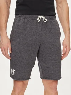 Under Armour Szorty sportowe Ua Rival Terry Short 1361631-025 Szary Regular Fit - Spodenki męskie - miniaturka - grafika 1