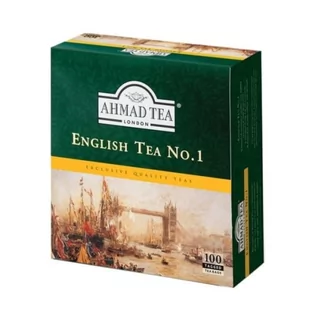 Herbata czarna ekspresowa AHMAD ENGLISH TEA z zawieszką 100szt. - Herbata - miniaturka - grafika 1