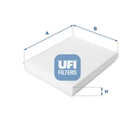 Filtry kabinowe - Filtr, wentylacja przestrzeni pasażerskiej UFI Filtry 53.040.00 - miniaturka - grafika 1