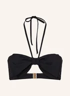 Stroje kąpielowe - Seafolly Góra Od Bikini Bandeau Beau Bow schwarz - SEAFOLLY - miniaturka - grafika 1