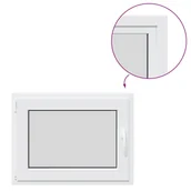 Tablice i flipcharty - vidaXL Okno piwniczne RISOR 80x50 cm uchylno-rozwierne DIN lewe białe - miniaturka - grafika 1