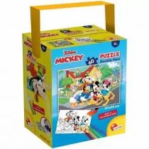 Puzzle - Lisciani Giochi 86177 Disney a Tub Mini 60-Mickey puzzle dla dzieci, wielokolorowe 86177 - grafika 1