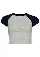 Koszule damskie - Superdry Koszula damska, Athletic Grey Marl/Rich Navy, 34 - miniaturka - grafika 1