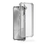 Etui i futerały do telefonów - Hama Etui na telefon komórkowy "Extreme Protect" do Samsung Galaxy S25 (licencja Bumper D3O, odporna na uderzenia, upadki i pęknięcia, przezroczyste etui, etui do ładowania indukcyjnego), - miniaturka - grafika 1