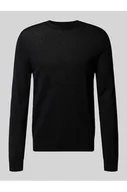 Swetry męskie - Sweter o kroju slim fit z mieszanki wiskozy z fakturowanym wzorem - Antony Morato - miniaturka - grafika 1