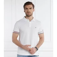 Koszule męskie - Tommy Hilfiger Polo FLAG CUFF | Slim Fit - miniaturka - grafika 1