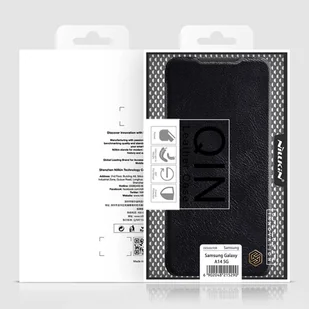 Nillkin Qin Leather etui skórzany pokrowiec z klapką portfel brązowe - Portfele - miniaturka - grafika 5