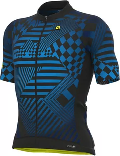 Koszulki rowerowe - Alé Cycling Checker SS Jersey Men, niebieski XXL 2022 Koszulki kolarskie - grafika 1