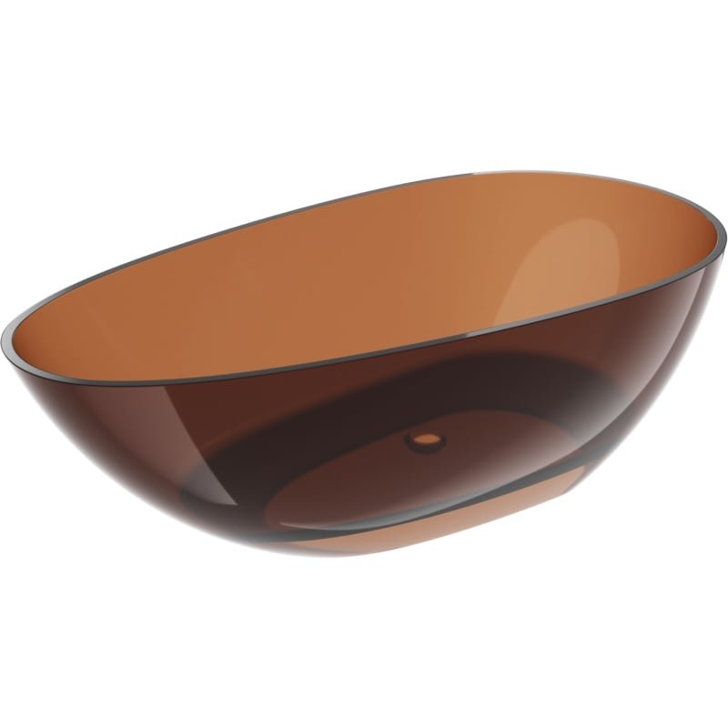 Mexen Glass earth wanna wolnostojąca transparentna 170 x 85 cm, korek chrom - 58061708505