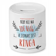 Skarbonki - Skarbonka Dla Kingi na Urodziny na Prezent z Nadrukiem ze Zdjęciem - miniaturka - grafika 1