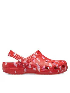 Crocs Klapki Classic Vday Clog 209682 Czerwony - Klapki i japonki damskie - miniaturka - grafika 1