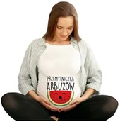 Gadżety dla niej i dla niego - Koszulka ciążowa Przyszła Mama - Przemytniczka Arbuzów - miniaturka - grafika 1